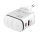 Зарядний пристрій Ldnio A2423C 1Type-C PD25W+USB QC3.0, нічник + кабель Type-C - Lightning, білий