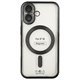 Чохол для Apple iPhone 16, MagSafe Space, TPU Metallic Full Camera, Chrome Black
