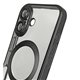 Чохол для Apple iPhone 16, MagSafe Space, TPU Metallic Full Camera, Chrome Black