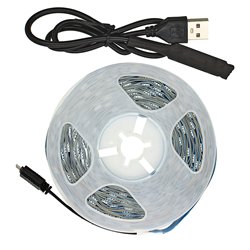 Светодиодная лента LED RGB 10м, IP20, 5V USB, с копками управления, на самоклейке