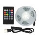 Світлодіодна стрічка LED RGB 10м, IP20, 5V USB, з пультом, на самоклейці