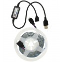 Світлодіодна стрічка LED, RGB, 5V, IP20, 5м, Bluetooth, на самоклейці