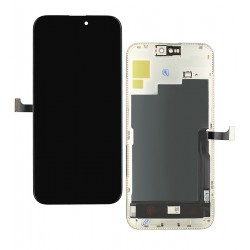 Дисплей для Apple iPhone 15 Pro Max, черный, с рамкой, High Quality, 120Hz ZY-OLED (без ошибки)