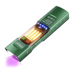 Ліхтарик YEMAO YM-M31-UV P50+UV+SMD(RGB), Li-Ion акумулятор, Type-C, магніт, багато режимів, затискач для кріплення