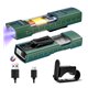 Ліхтарик YEMAO YM-M31-UV P50+UV+SMD(RGB), Li-Ion акумулятор, Type-C, магніт, багато режимів, затискач для кріплення