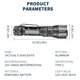 Фонарик YEMAO YM-A60-TG, 1200LM, (1х18650, taktikal, клипса, zoom)