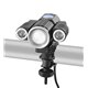 Налобный фонарик Police W602-T6+2XPE Bike, ЗУ 220V/12V, 2x18650, zoom, велокрепление