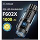 Фонарик YEMAO YM-F602X-P50, (1*16340. магнит, клипса)