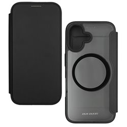 Чохол-книжка для Apple iPhone 16, MagSafe Space, Dux Ducis Skin X Pro, Pure Black