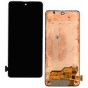Дисплей для Samsung M317 Galaxy M31s, чорний, з сенсорним екраном, оригінал (переклеєне скло)