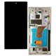 Дисплей для Samsung S918 Galaxy S23 Ultra, серебристый, с рамкой, High Quality, (OLED)