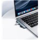 Адаптер переходник Borofone FH1 4в1 USB to 3xUSB 2.0 + 1xUSB 3.0, metal gray