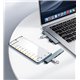 Адаптер переходник Borofone FH1A 4в1 Type-C to 3xUSB 2.0 + 1xUSB 3.0, metal gray