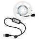 Светодиодная лента LED RGB 2м, 20Led, IP20, 5V USB, Bluetooth + пульт дистанционного управления, на самоклейке