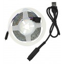Светодиодная лента LED, RGB, 5V, IP 20, 5м, с копками управления, на самоклейке