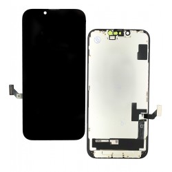 Дисплей для Apple iPhone 14, чорний, з рамкою, High Quality, 60Hz ZY-OLED (без помилки)