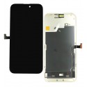 Дисплей для Apple iPhone 15 Pro Max, чёрный, с рамкой, High Quality, 120Hz GXQC-Super OLED SOFT Service Pack (без ошибки)