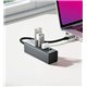 USB-хаб HOCO HB1C 4xUSB 3.0, metal gray