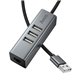 USB-хаб HOCO HB1D 3xUSB + RJ45, metal gray