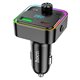 Автомобильное зарядное устройство Hoco E81 Bluetooth с FM-модулятором Type-C PD30W + USB QC3.0, черное
