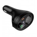 Автомобильное зарядное устройство Hoco E88 Bluetooth с FM-модулятором 2xType-C PD35W + USB QC3.0, черное