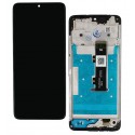 Дисплей для Motorola Moto G06 (XT2535-14), чорний, з рамкою, High Quality