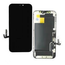 Дисплей для Apple iPhone 12 Pro, iPhone 12 Pro, чорний, з рамкою, High Quality, 60Hz ZY-OLED (без помилки)