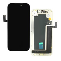 Дисплей для Apple iPhone 17 Pro, чорний, з рамкою, High Quality, (OLED), GX-OLED