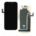 Дисплей для Apple iPhone 17 Pro, черный, с рамкой, High Quality, (OLED), GX-OLED