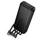 Power Bank Hoco J163A 20000 мАч + кабели 4в1, черный