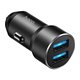 Автомобильное зарядное устройство Hoco DZ17 2USB, черное