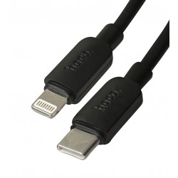 Кабель Type-C - Lightning Hoco X96 1м 2.4А силіконовий, чорний
