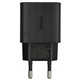 Зарядний пристрій Hoco CS81A 1USB 18W з дисплеєм, чорний