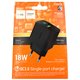 Зарядний пристрій Hoco CS81A 1USB 18W з дисплеєм, чорний