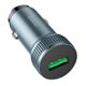 Автомобильное зарядное устройство Hoco Z49A USB QC 18W, серое