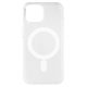 Чохол для Apple iPhone 15, Clear case MagSafe, пластик + силікон, прозорий
