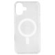 Чохол для Apple iPhone 16 Plus, Clear case MagSafe, пластик + силікон, прозорий