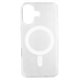 Чохол для Apple iPhone 16, Clear case MagSafe, пластик + силікон, прозорий