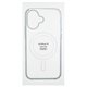 Чохол для Apple iPhone 16, Clear case MagSafe, пластик + силікон, прозорий