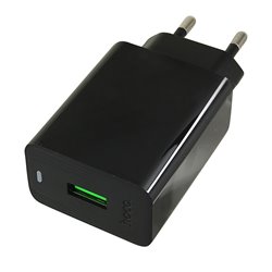Зарядний пристрій Hoco CS92A 1USB 18W, чорний