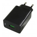 Зарядний пристрій Hoco CS92A 1USB 18W, чорний