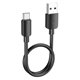 Кабель USB-Type-C, Hoco X96, круглый, 25см, QC 100Вт, 6А, черный