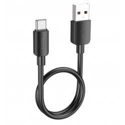 Кабель USB-Type-C, Hoco X96, круглий, 25см, QC 100Вт, 6А, чорний