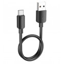 Кабель USB-Type-C, Hoco X96, круглый, 25см, QC 100Вт, 6А, черный