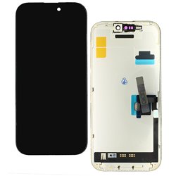 Дисплей для Apple iPhone 16 Pro, чёрный, с рамкой, Original FOG, 120Hz