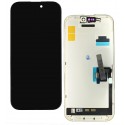 Дисплей для Apple iPhone 16 Pro, чёрный, с рамкой, Original FOG, 120Hz