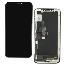 Дисплей для Apple iPhone X, чёрный, с рамкой, Original FOG