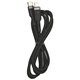Кабель Type-C - Lightning Hoco U117 в оплетці з індикатором 1.2м 3А PD 20W, чорний