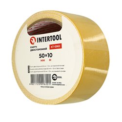 Двухсторонний скотч, ткань, 50 мм × 10 м, KT-0962