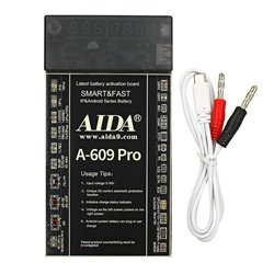 Плата активації та зарядки акумуляторів Aida A-609 Pro з цифровою індикацією (iPhone 6 — iPhone 17 Pro Max, Android, кабель Type-C, USB A, штекери БП)